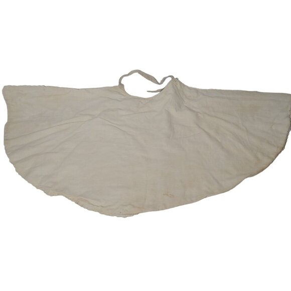 Vintage Girls Cape Embroidered Flower Scallop Stained Collectible Decor READ - Picture 6 of 16